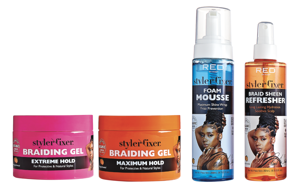 The PURE Neat Braids Conditioning Shining Gel is also used on small  cornrows. While we use it for most of our styles, Customers purchase this  for their